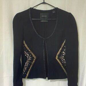 Scotch & Soda Black Blazer with Gold Accents
